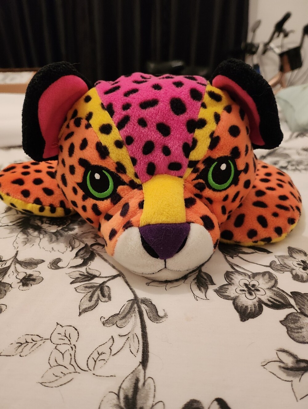 Large vintage Lisa Frank 22" Leopard Plush